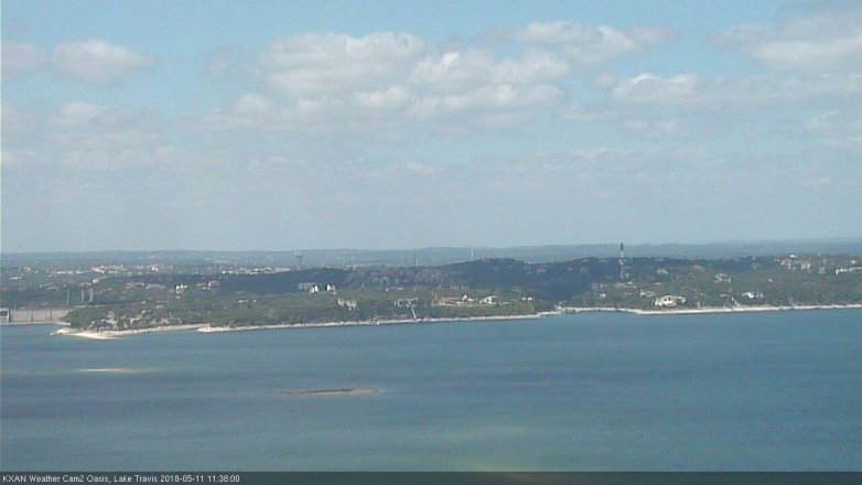 Lake Travis webcam, May 11, 2018 10:40 AM CT