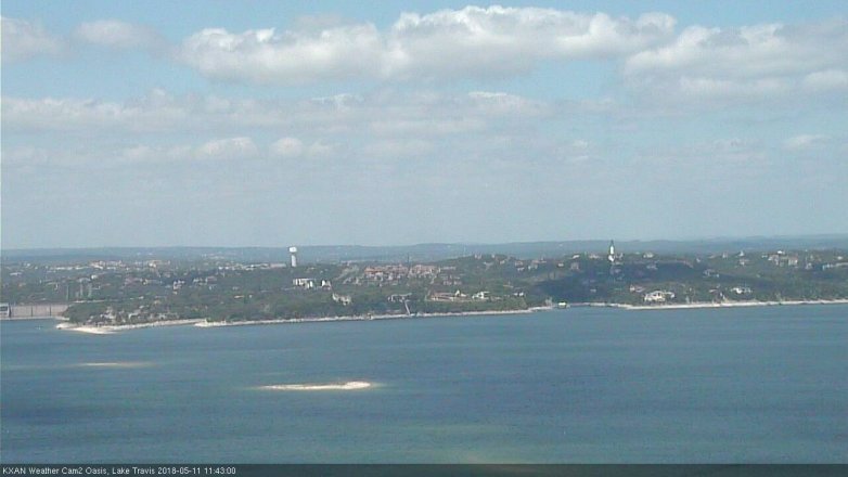 Lake Travis webcam, May 11, 2018 10:45 AM CT
