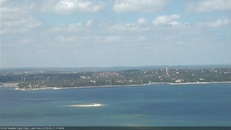 Lake Travis webcam, May 11, 2018 10:50 AM CT