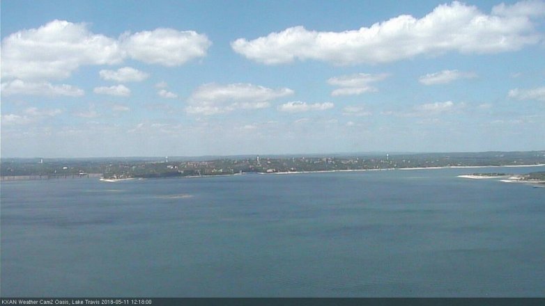 Lake Travis webcam, May 11, 2018 11:20 AM CT