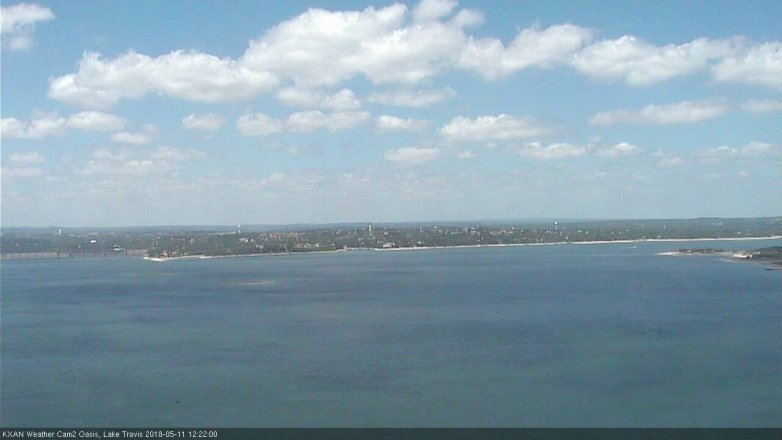 Lake Travis webcam, May 11, 2018 11:25 AM CT