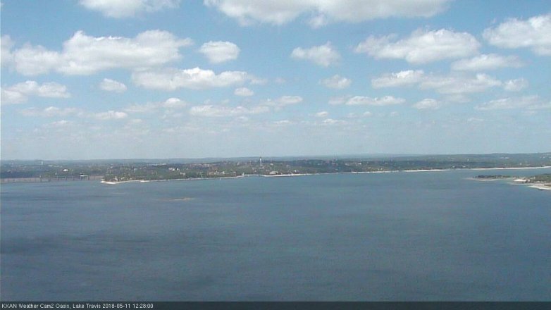 Lake Travis webcam, May 11, 2018 11:30 AM CT