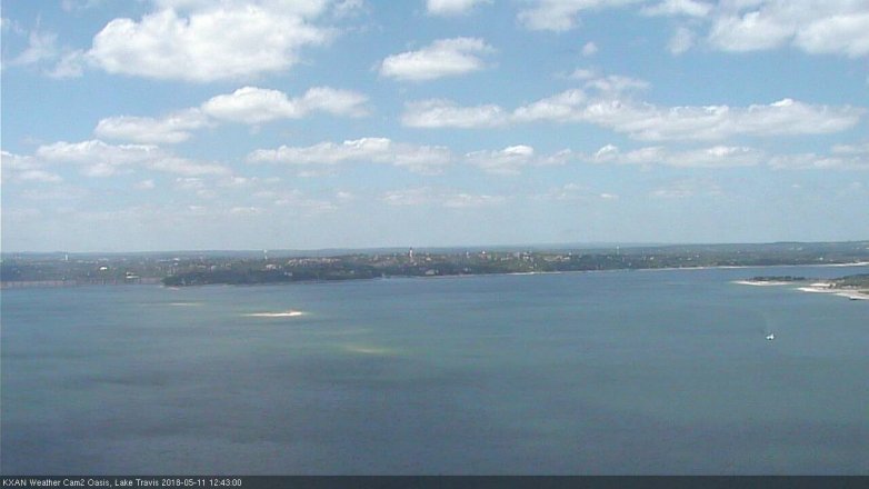 Lake Travis webcam, May 11, 2018 11:45 AM CT