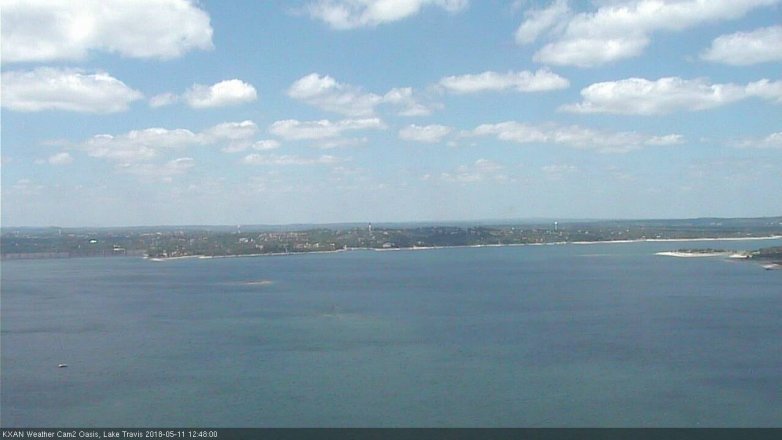 Lake Travis webcam, May 11, 2018 11:50 AM CT