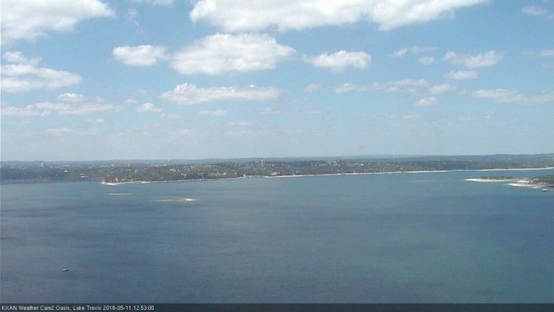 Lake Travis webcam, May 11, 2018 11:55 AM CT