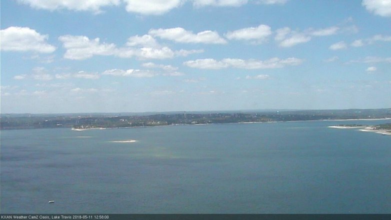 Lake Travis webcam, May 11, 2018 12:00 PM CT