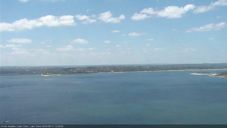 Lake Travis webcam, May 11, 2018 12:30 PM CT