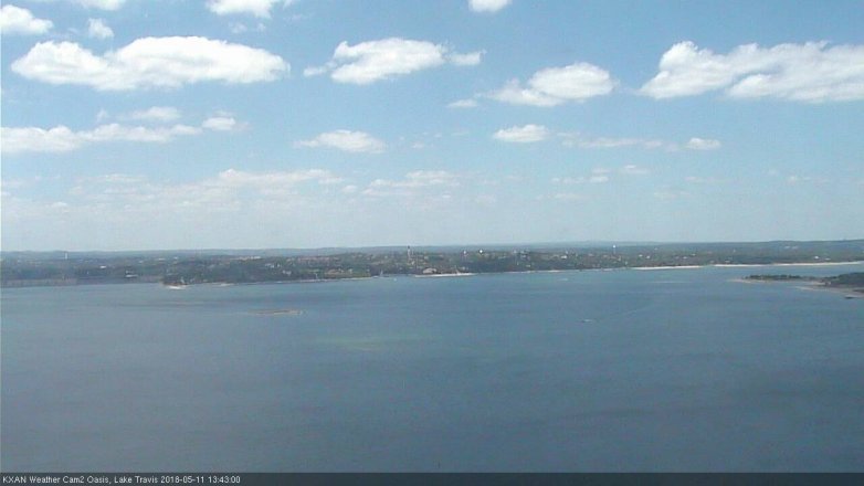 Lake Travis webcam, May 11, 2018 12:45 PM CT