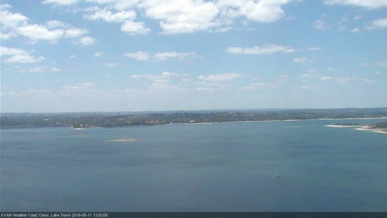 Lake Travis webcam, May 11, 2018 12:55 PM CT