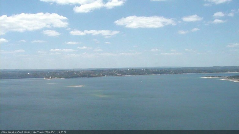 Lake Travis webcam, May 11, 2018 1:10 PM CT
