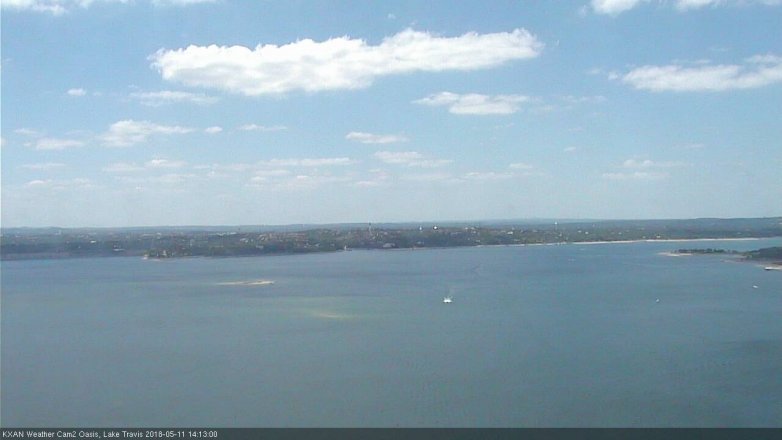 Lake Travis webcam, May 11, 2018 1:15 PM CT