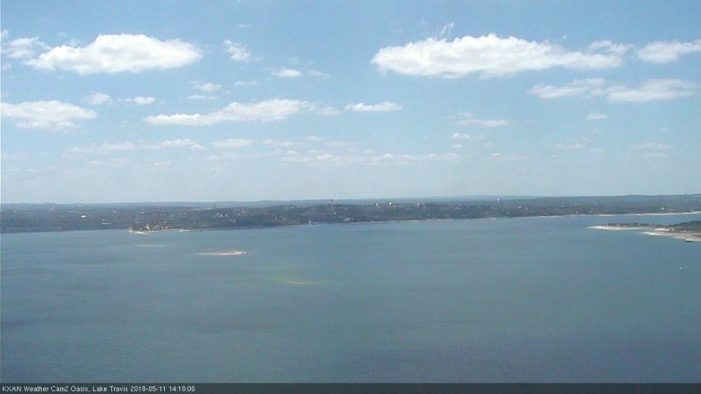 Lake Travis webcam, May 11, 2018 1:20 PM CT