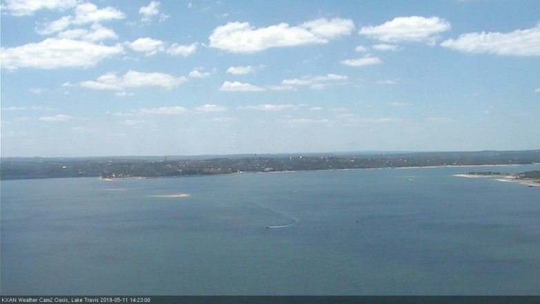 Lake Travis webcam, May 11, 2018 1:25 PM CT