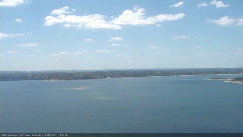 Lake Travis webcam, May 11, 2018 1:40 PM CT