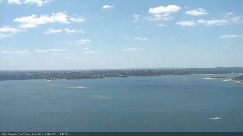 Lake Travis webcam, May 11, 2018 1:45 PM CT
