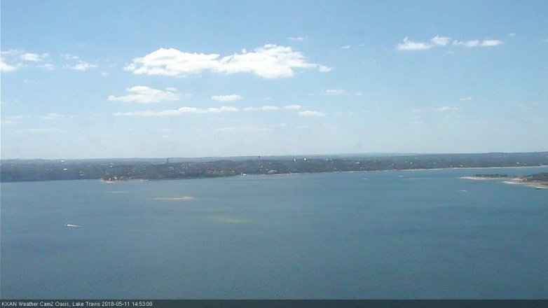 Lake Travis webcam, May 11, 2018 1:55 PM CT