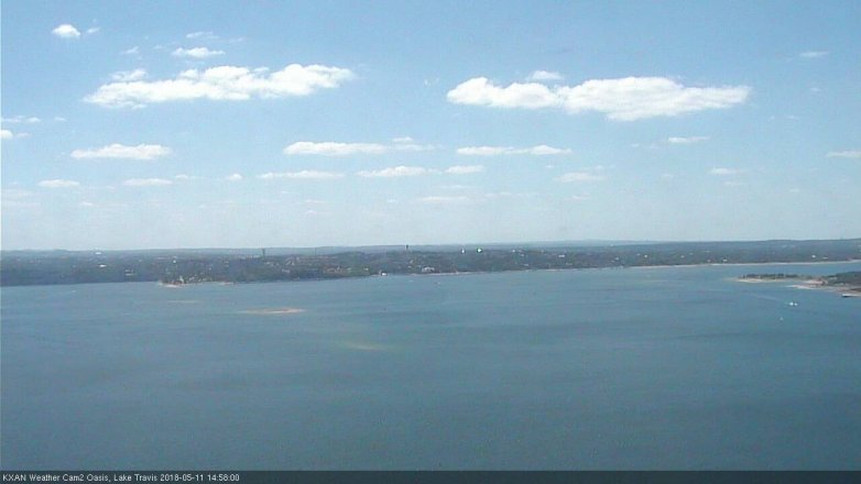 Lake Travis webcam, May 11, 2018 2:00 PM CT