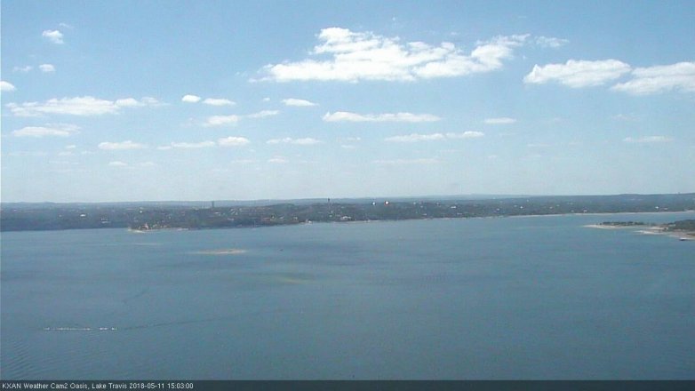 Lake Travis webcam, May 11, 2018 2:05 PM CT