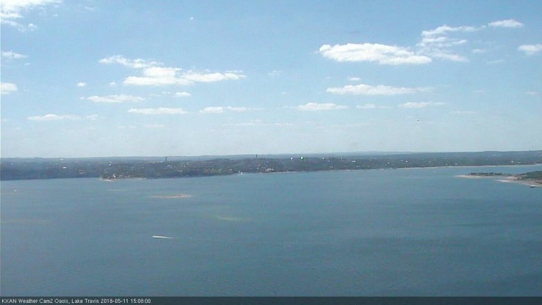 Lake Travis webcam, May 11, 2018 2:10 PM CT