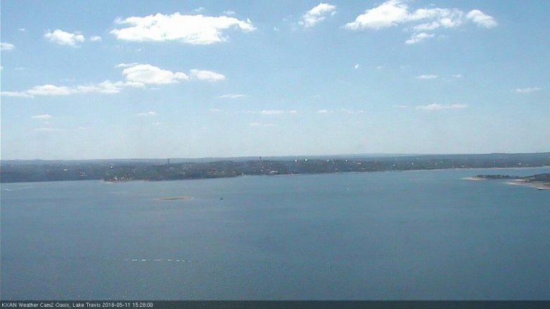 Lake Travis webcam, May 11, 2018 2:30 PM CT