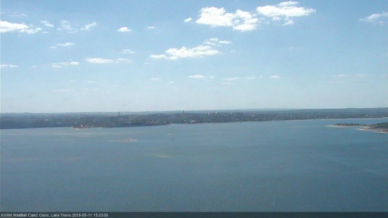 Lake Travis webcam, May 11, 2018 2:35 PM CT