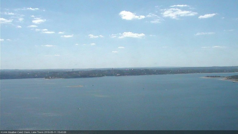 Lake Travis webcam, May 11, 2018 2:45 PM CT