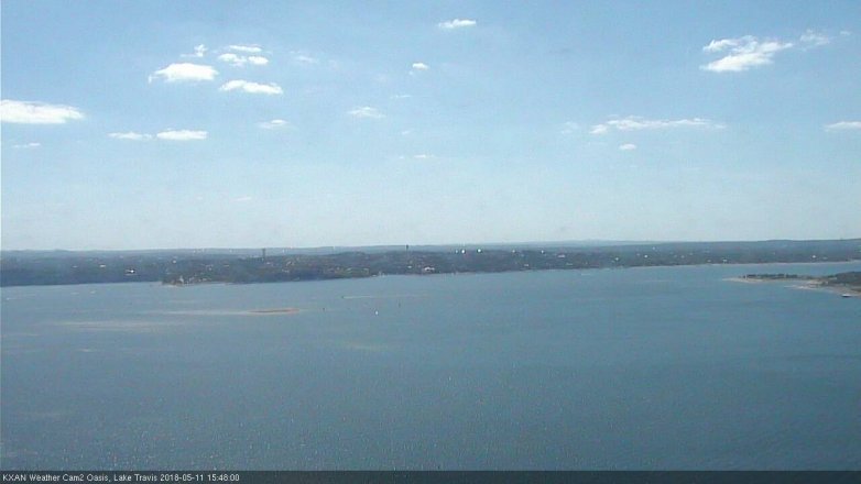 Lake Travis webcam, May 11, 2018 2:50 PM CT