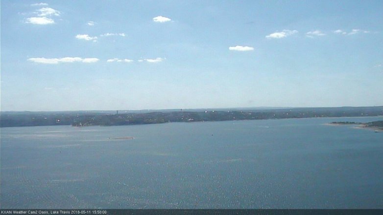 Lake Travis webcam, May 11, 2018 3:00 PM CT
