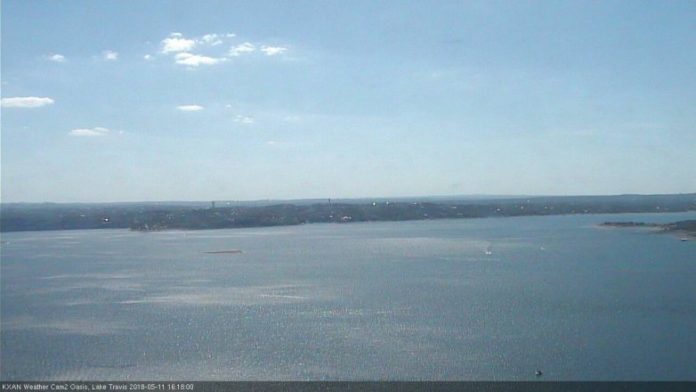 Lake Travis webcam, May 11, 2018 3:20 PM CT