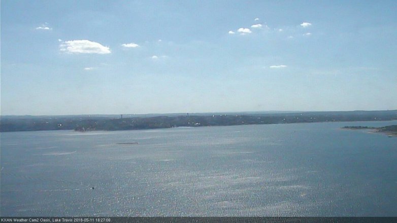 Lake Travis webcam, May 11, 2018 3:30 PM CT