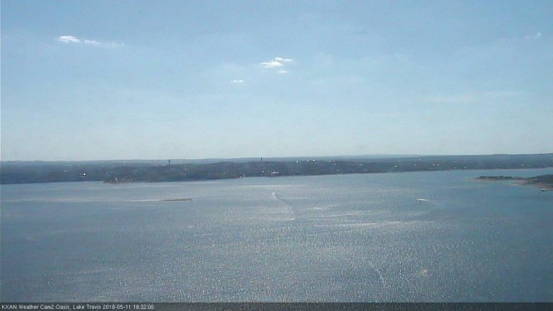 Lake Travis webcam, May 11, 2018 3:35 PM CT