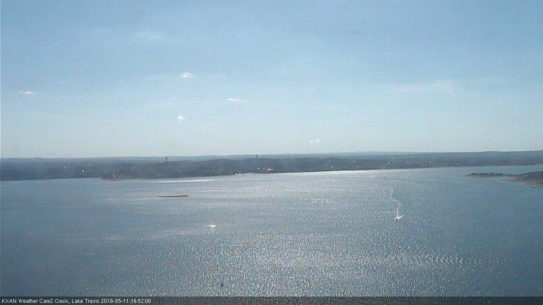 Lake Travis webcam, May 11, 2018 3:55 PM CT