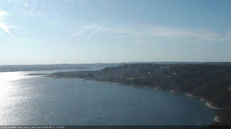 Lake Travis webcam, May 11, 2018 4:40 PM CT