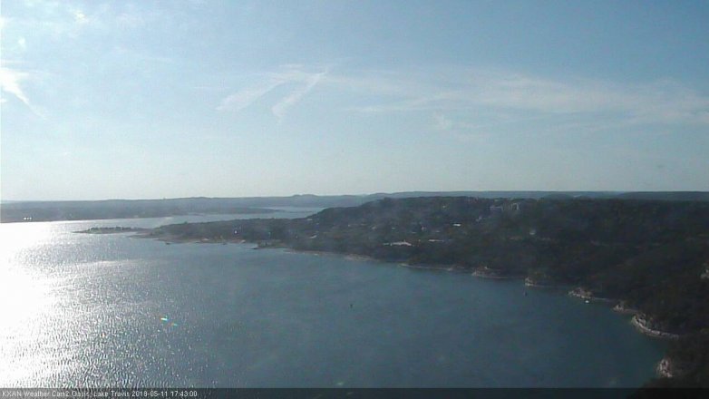 Lake Travis webcam, May 11, 2018 4:45 PM CT