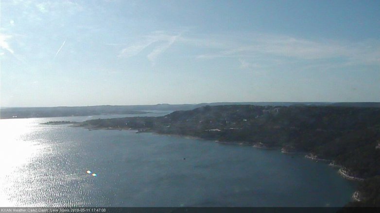Lake Travis webcam, May 11, 2018 4:50 PM CT
