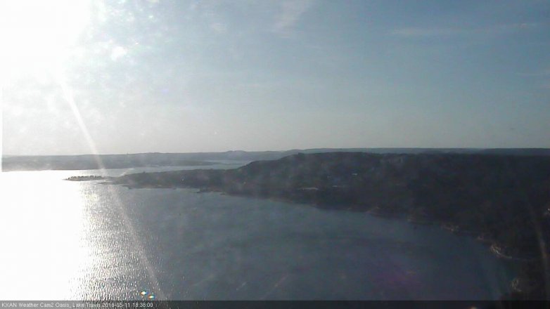 Lake Travis webcam, May 11, 2018 5:40 PM CT