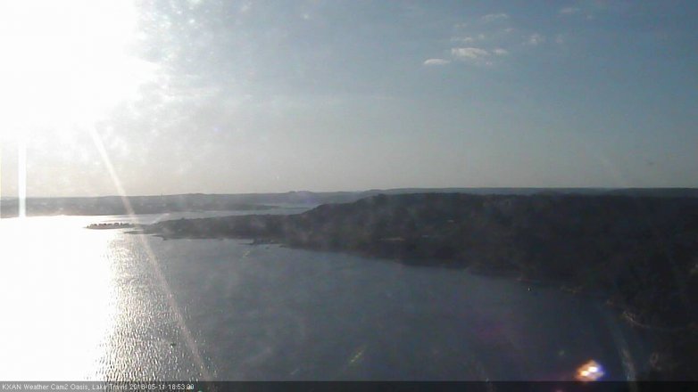 Lake Travis webcam, May 11, 2018 5:55 PM CT