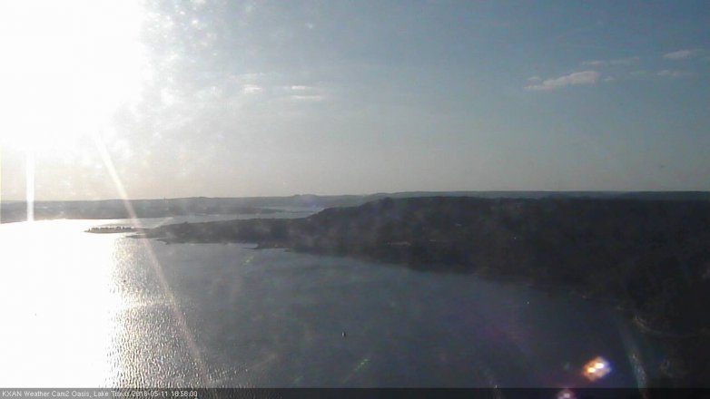 Lake Travis webcam, May 11, 2018 6:00 PM CT
