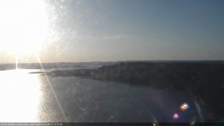 Lake Travis webcam, May 11, 2018 6:15 PM CT