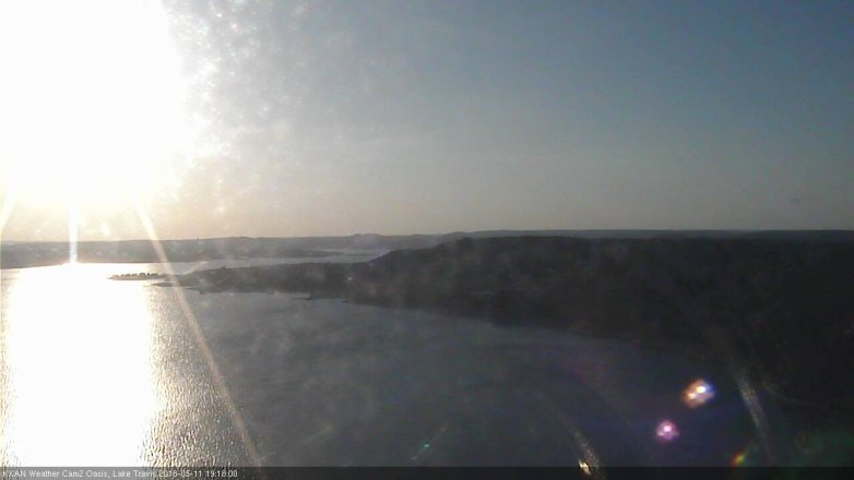 Lake Travis webcam, May 11, 2018 6:20 PM CT