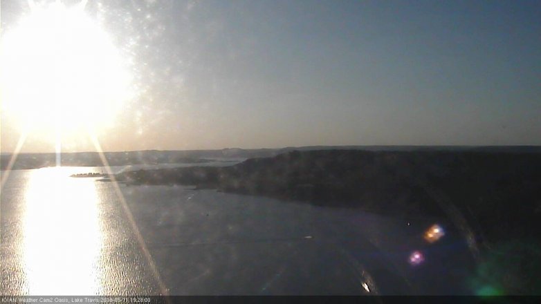 Lake Travis webcam, May 11, 2018 6:30 PM CT