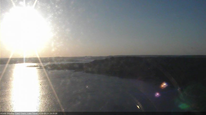 Lake Travis webcam, May 11, 2018 6:35 PM CT