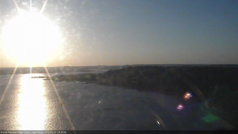 Lake Travis webcam, May 11, 2018 6:40 PM CT