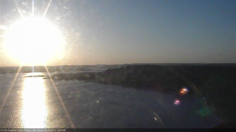 Lake Travis webcam, May 11, 2018 6:45 PM CT