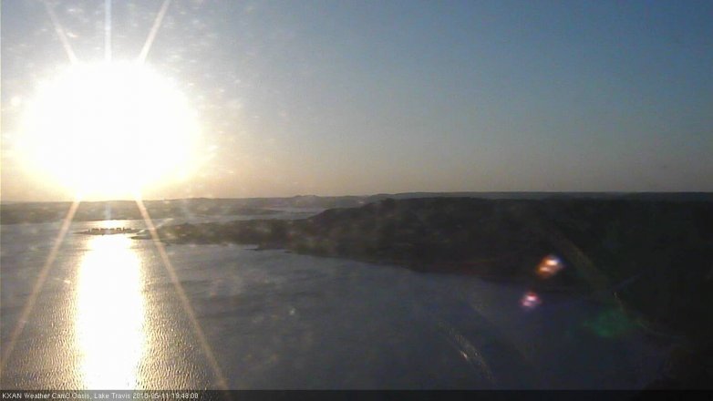Lake Travis webcam, May 11, 2018 6:50 PM CT
