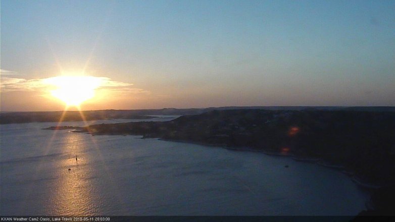 Lake Travis webcam, May 11, 2018 7:05 PM CT