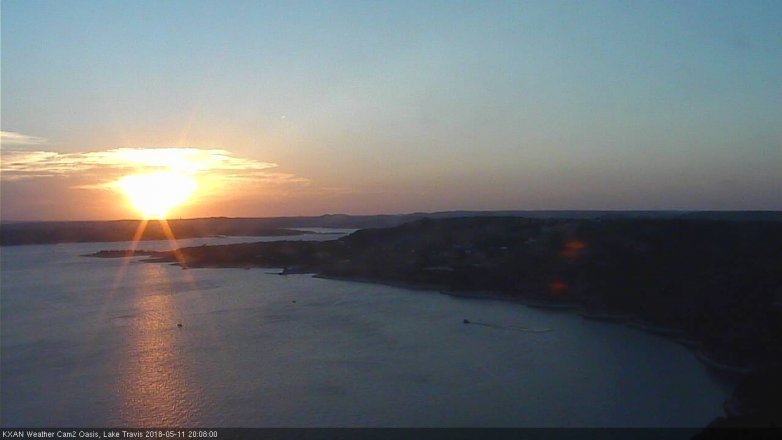 Lake Travis webcam, May 11, 2018 7:10 PM CT