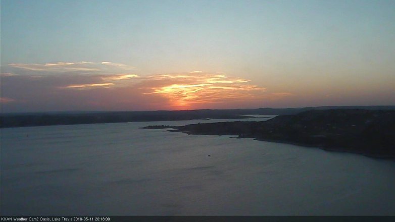 Lake Travis webcam, May 11, 2018 7:20 PM CT