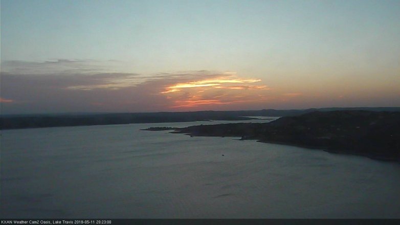 Lake Travis webcam, May 11, 2018 7:25 PM CT