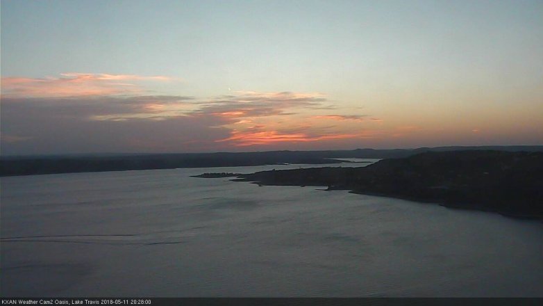 Lake Travis webcam, May 11, 2018 7:30 PM CT